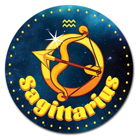 Signmission Sagittarius Circle Corrugated Plastic Sign C-16-CIR-WS-Sagittarius